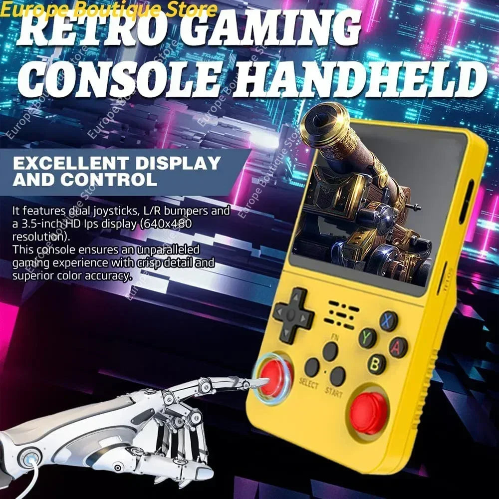 🎮 R36S Retro Handheld Game Console 64GB – 15,000+ Games (ARKOS System)