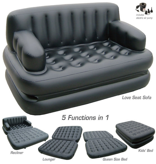 Bestway 5 in 1 Air Sofa Bed with Inflatable Pump | Multi-Functional Air Couch Bed Nepal
