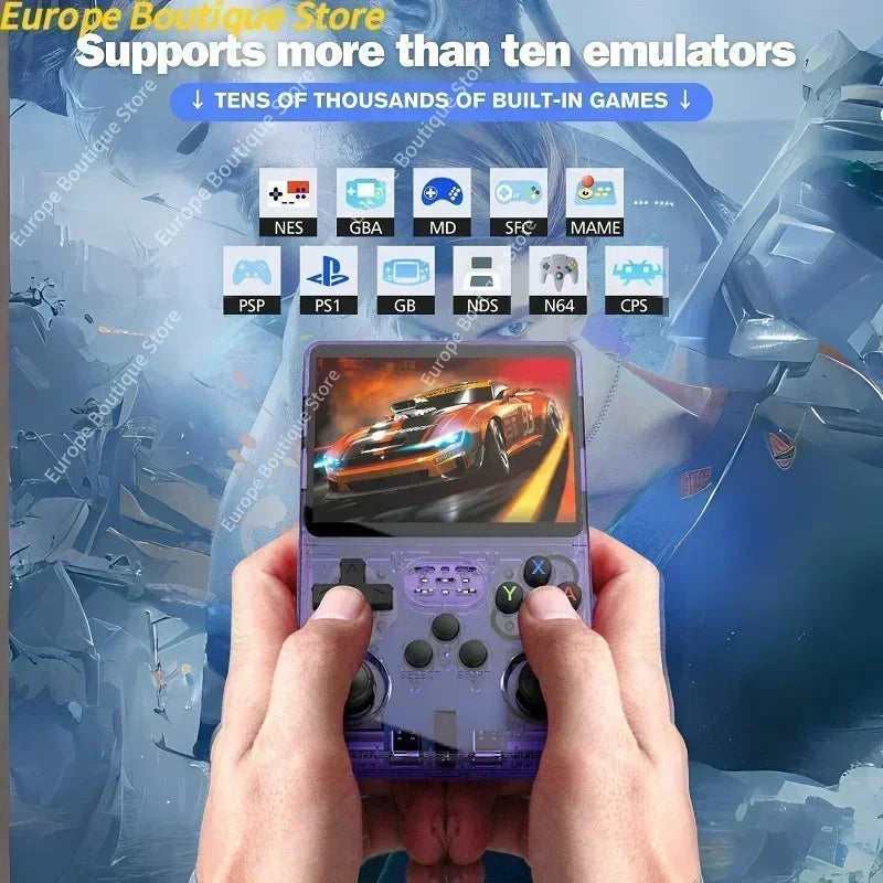🎮 R36S Retro Handheld Game Console 64GB – 15,000+ Games (ARKOS System)