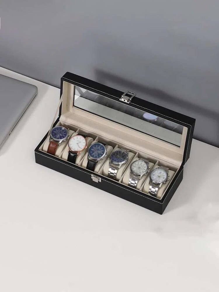 Premium 6-Slot Watch Storage & Display Box