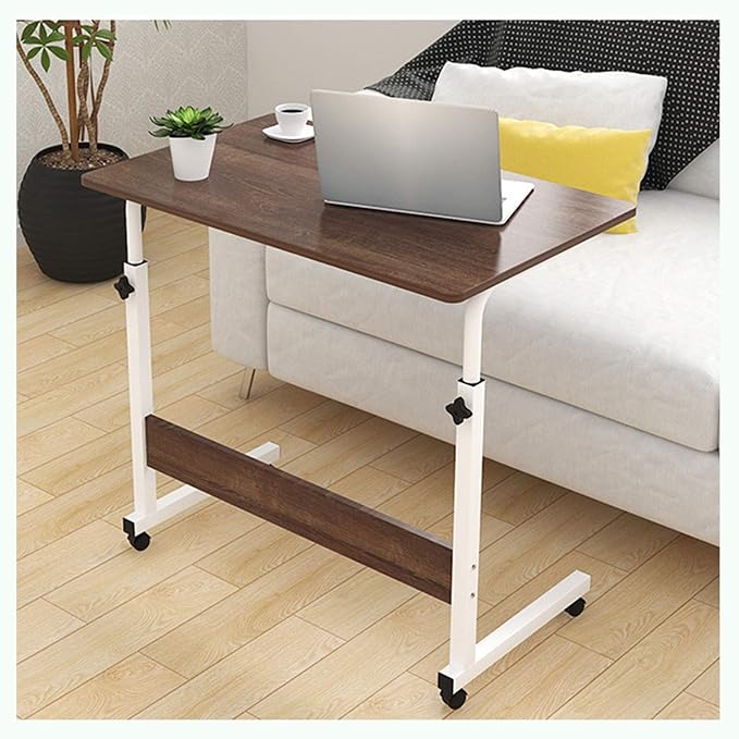 Adjustable Overbed Table with Wheels 60×40cm | Laptop Desk Nepal