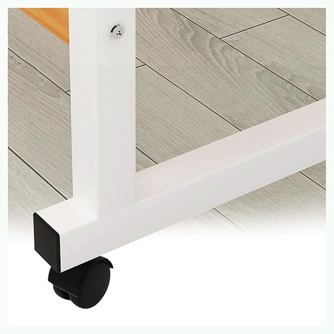 Adjustable Overbed Table with Wheels 60×40cm | Laptop Desk Nepal