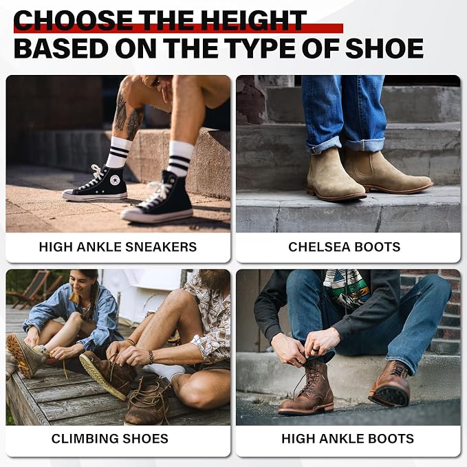 GadgetDeal HeightBoost™ – 4-Layer Height Increase Insoles Up to 8.5cm