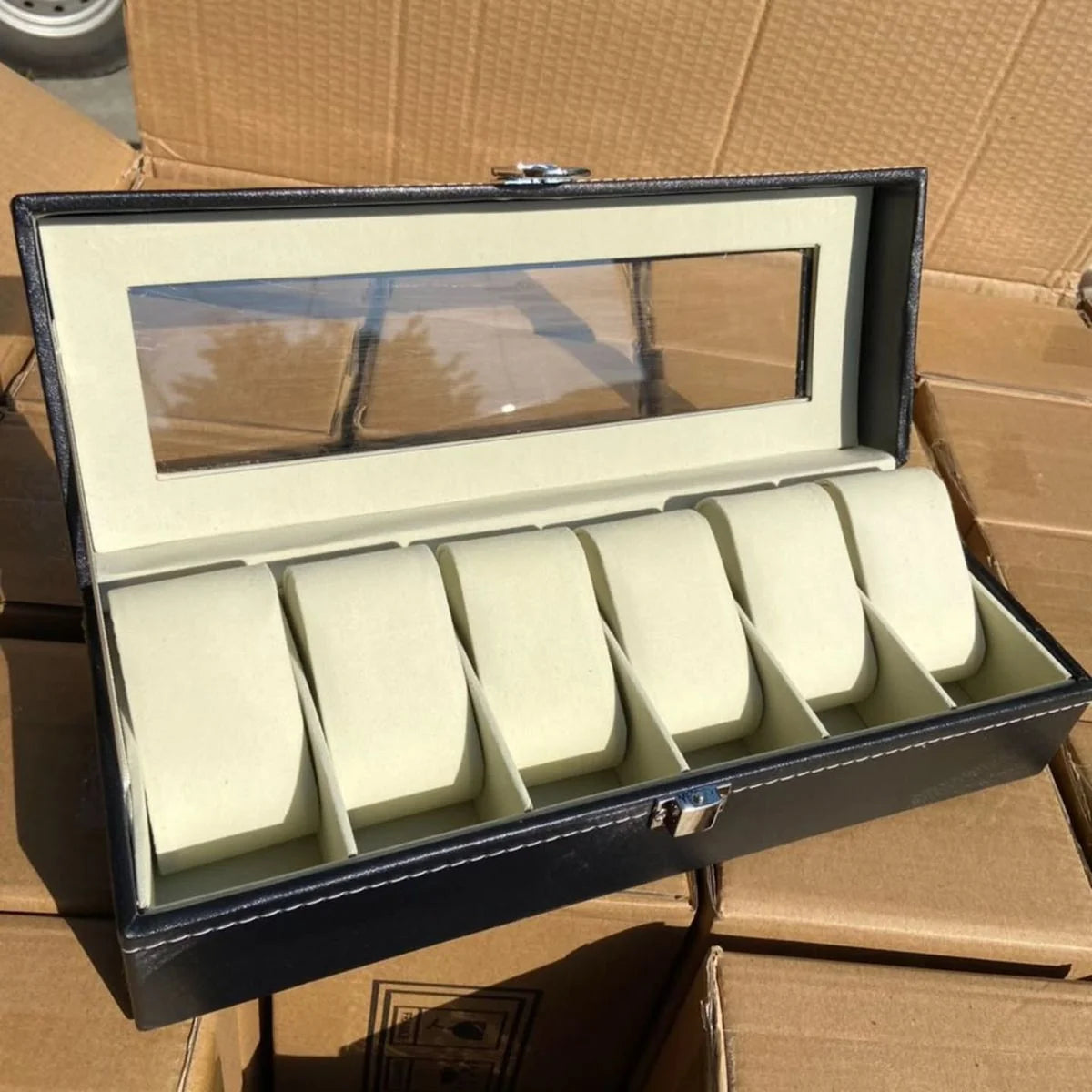 Premium 6-Slot Watch Storage & Display Box