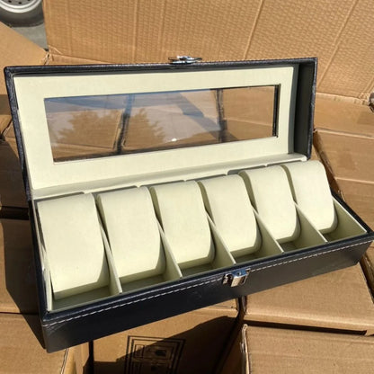 Premium 6-Slot Watch Storage & Display Box