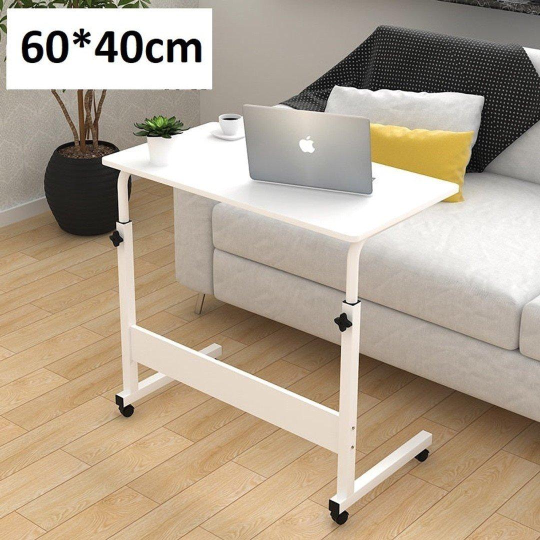 Adjustable Overbed Table with Wheels 60×40cm | Laptop Desk Nepal