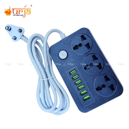Urja T21 2500W Power Strip with 6 USB Ports