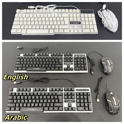 T-WOLF TF230 Gaming Keyboard & Mouse Combo