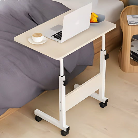 Adjustable Overbed Table with Wheels 60×40cm | Laptop Desk Nepal