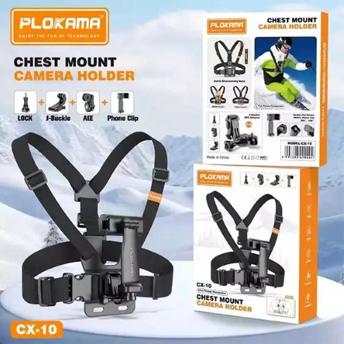 🎥 Plokama CX-10 Chest Mount Phone Holder Body Belt – Hands-Free Vlogging Harness (Nepal)