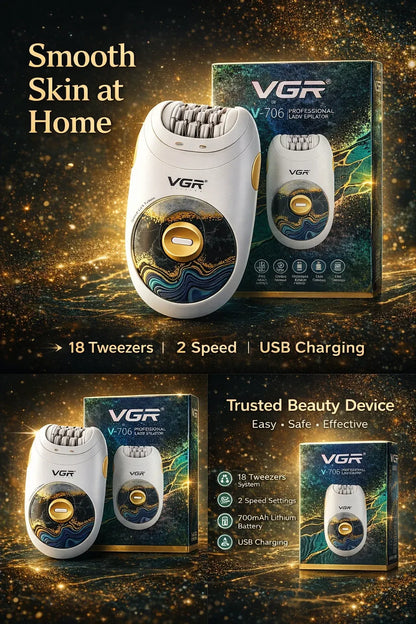 VGR V-706 Cordless Epilator for Women