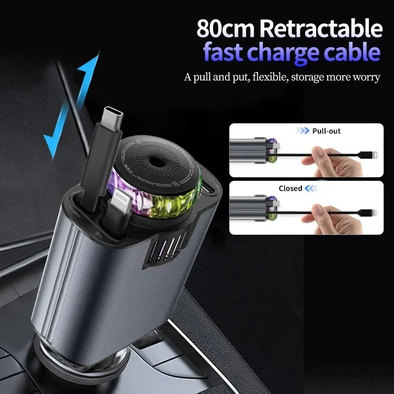 5 in 1 Car Fragrance, Starlight & Mobile Charger