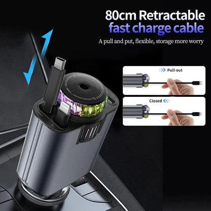 5 in 1 Car Fragrance, Starlight & Mobile Charger