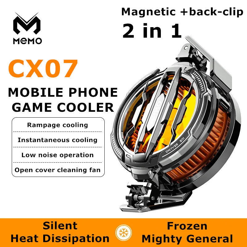 MEMO CX07 Magnetic Phone Cooler 15W – Instant Semiconductor Cooling Fan